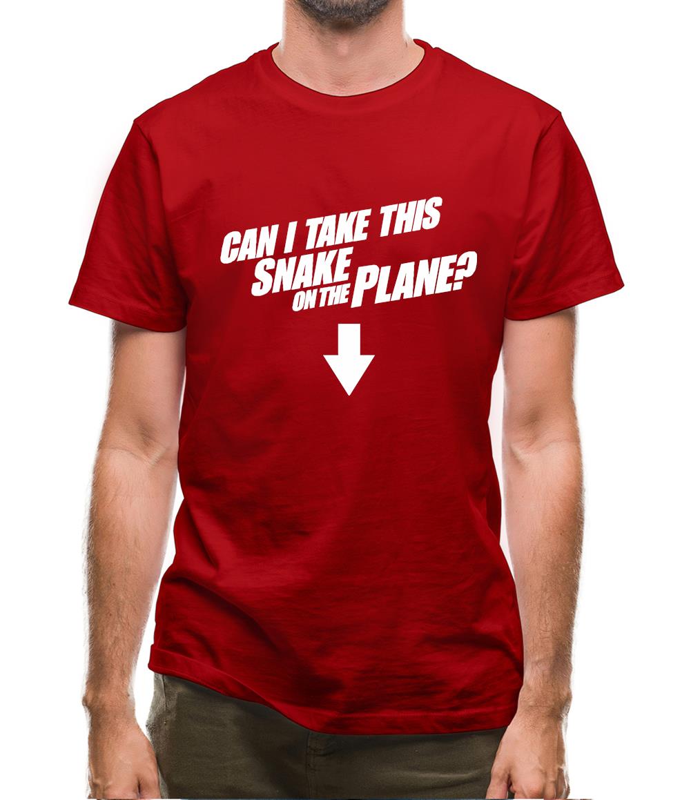 Can I Take This Snake On The Plane? Mens T-Shirt