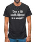 Does a lift smell different to a midget? Mens T-Shirt