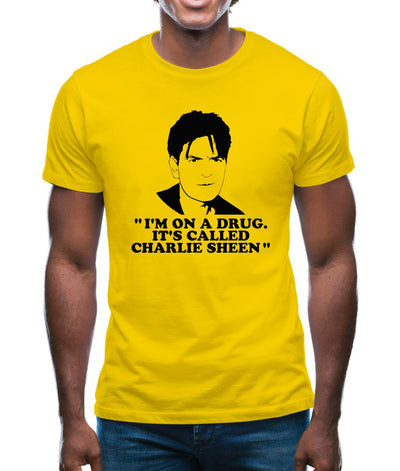 I'm on a drug called Charlie Sheen Mens T-Shirt