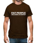 Fat people are hard to kidnap Mens T-Shirt