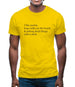 I Like Poetry, Long Walks On The Beach & Poking Dead Things With A Stick Mens T-Shirt