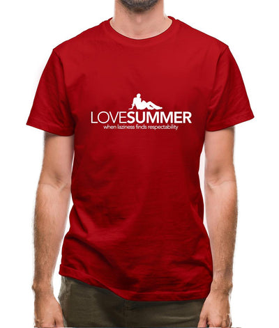 Love Summer...when laziness finds respectability Mens T-Shirt