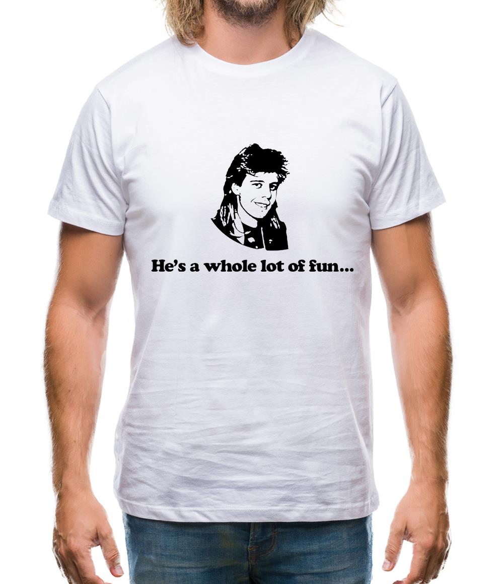 Pat Sharp he's a whole lot of fun Mens T-Shirt