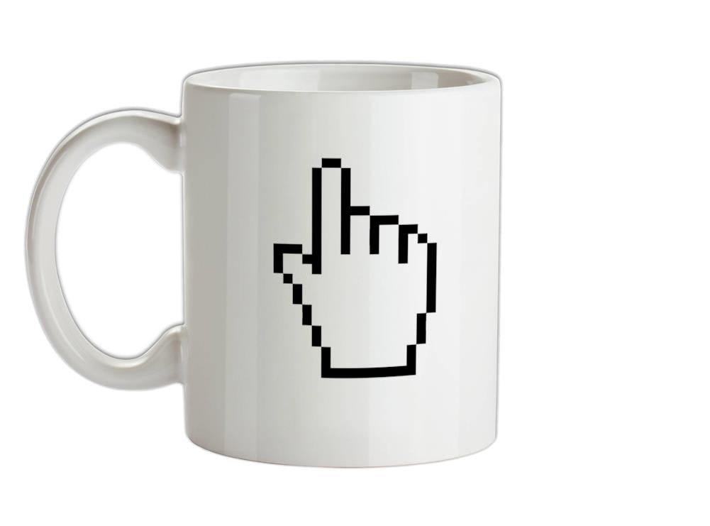 Hand Pointer Ceramic Mug