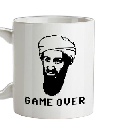 Bin Laden Game Over Ceramic Mug