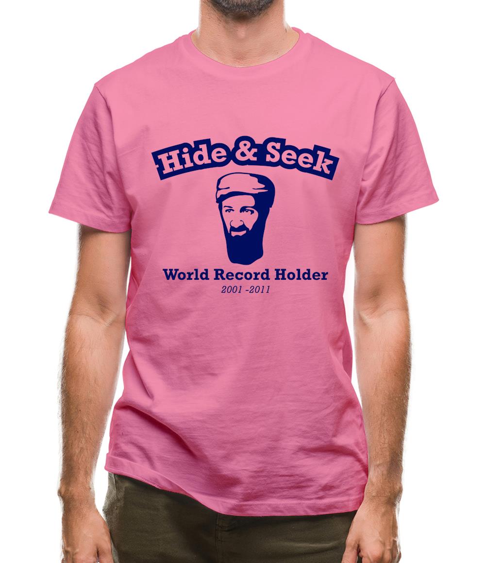 Bin Laden - Hide And Seek World Record Holder Mens T-Shirt