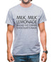 Milk, Milk, Lemonade, round the corner chocolate's made Mens T-Shirt