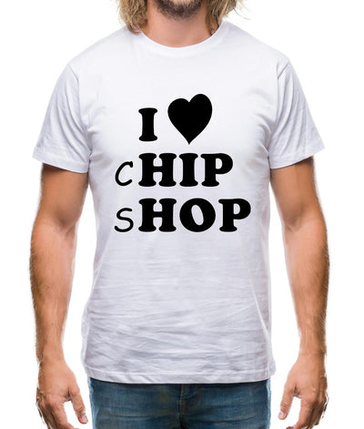 I Love Chip Shop Mens T-Shirt
