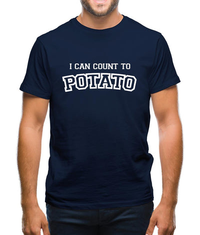 I Can Count To Potato Mens T-Shirt