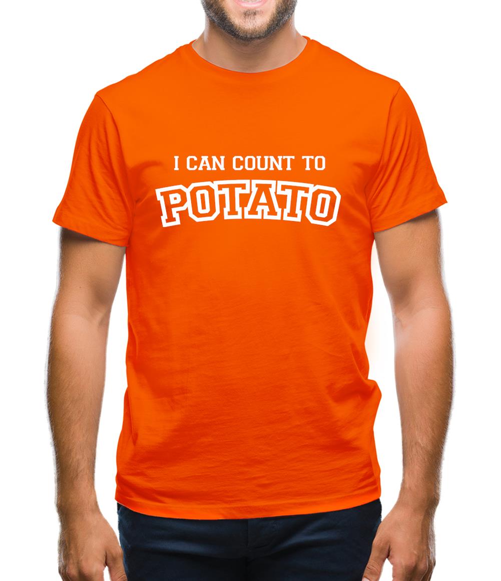 I Can Count To Potato Mens T-Shirt