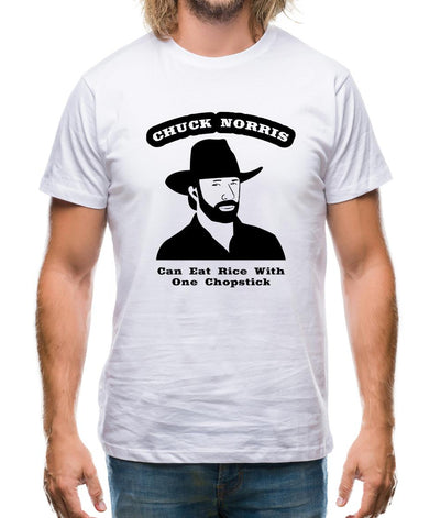 Chuck Norris Can Eat Rice With One Chopstick Mens T-Shirt