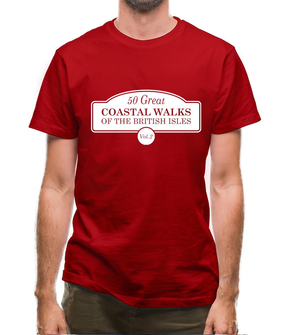 Fifty Great Coastal Walks Of The British Isles Mens T-Shirt