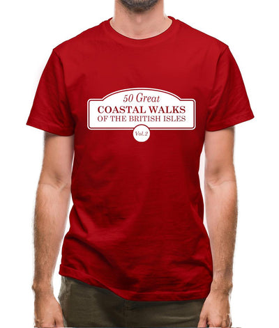 Fifty Great Coastal Walks Of The British Isles Mens T-Shirt