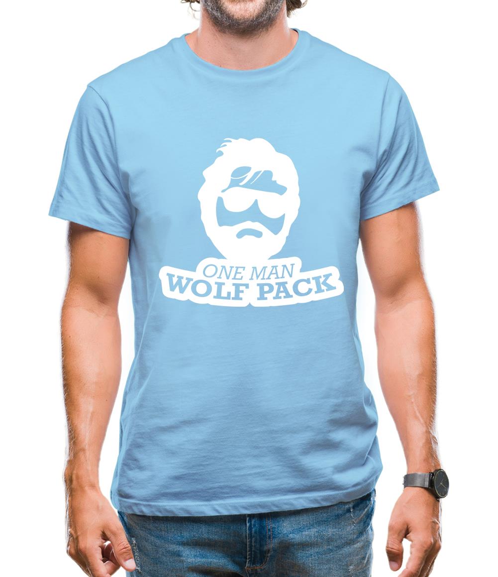 One Man Wolf Pack Mens T-Shirt