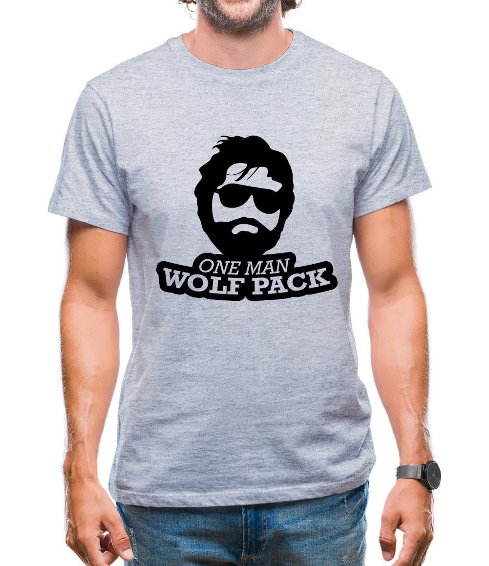One Man Wolf Pack Mens T-Shirt