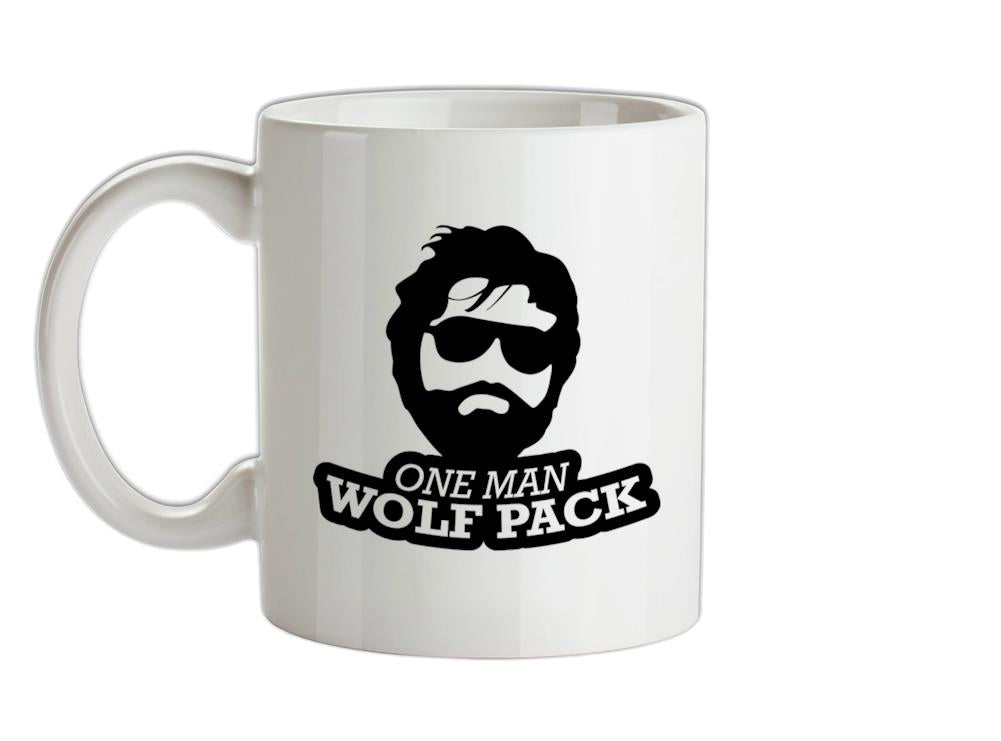 One Man Wolf Pack Ceramic Mug