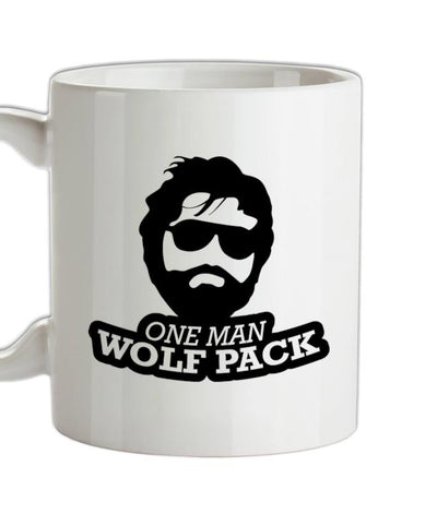 One Man Wolf Pack Ceramic Mug