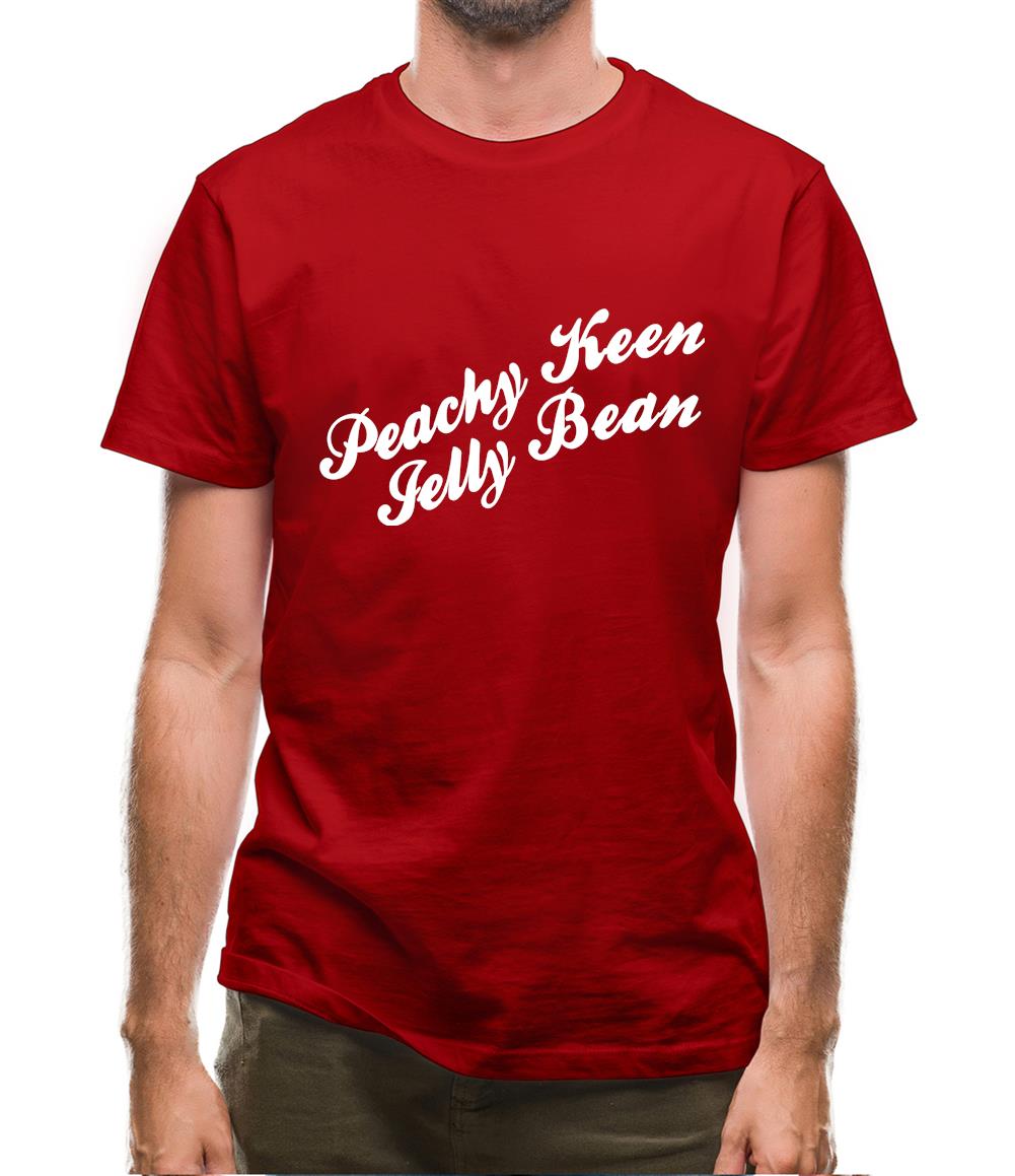 Peachy Keen Jelly Bean Mens T-Shirt