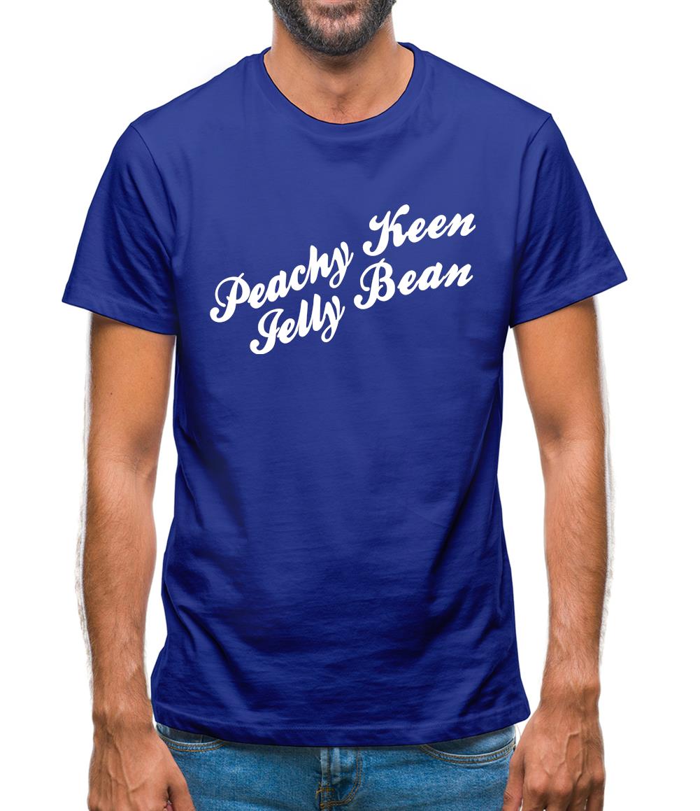 Peachy Keen Jelly Bean Mens T-Shirt