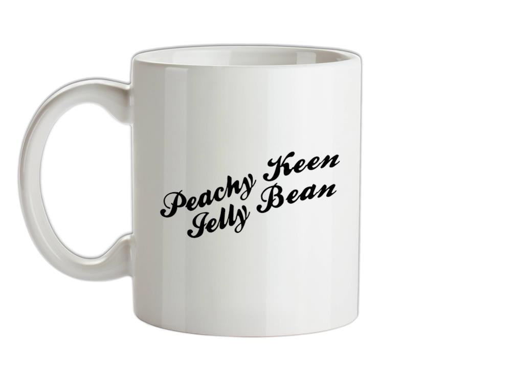 Peachy Keen Jelly Bean Ceramic Mug