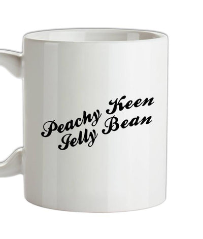 Peachy Keen Jelly Bean Ceramic Mug