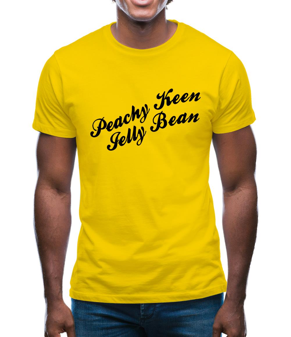 Peachy Keen Jelly Bean Mens T-Shirt