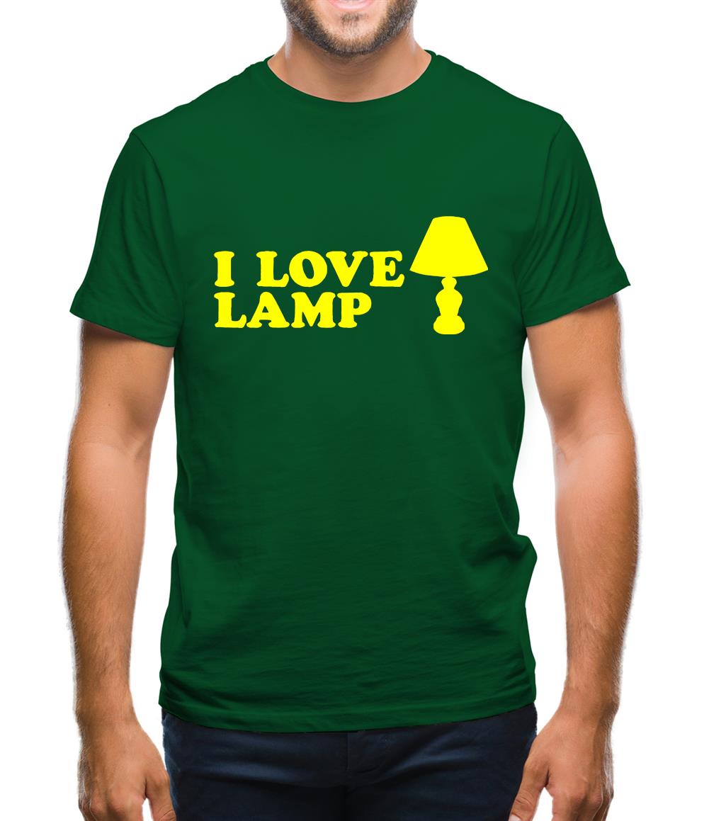 I Love Lamp Mens T-Shirt