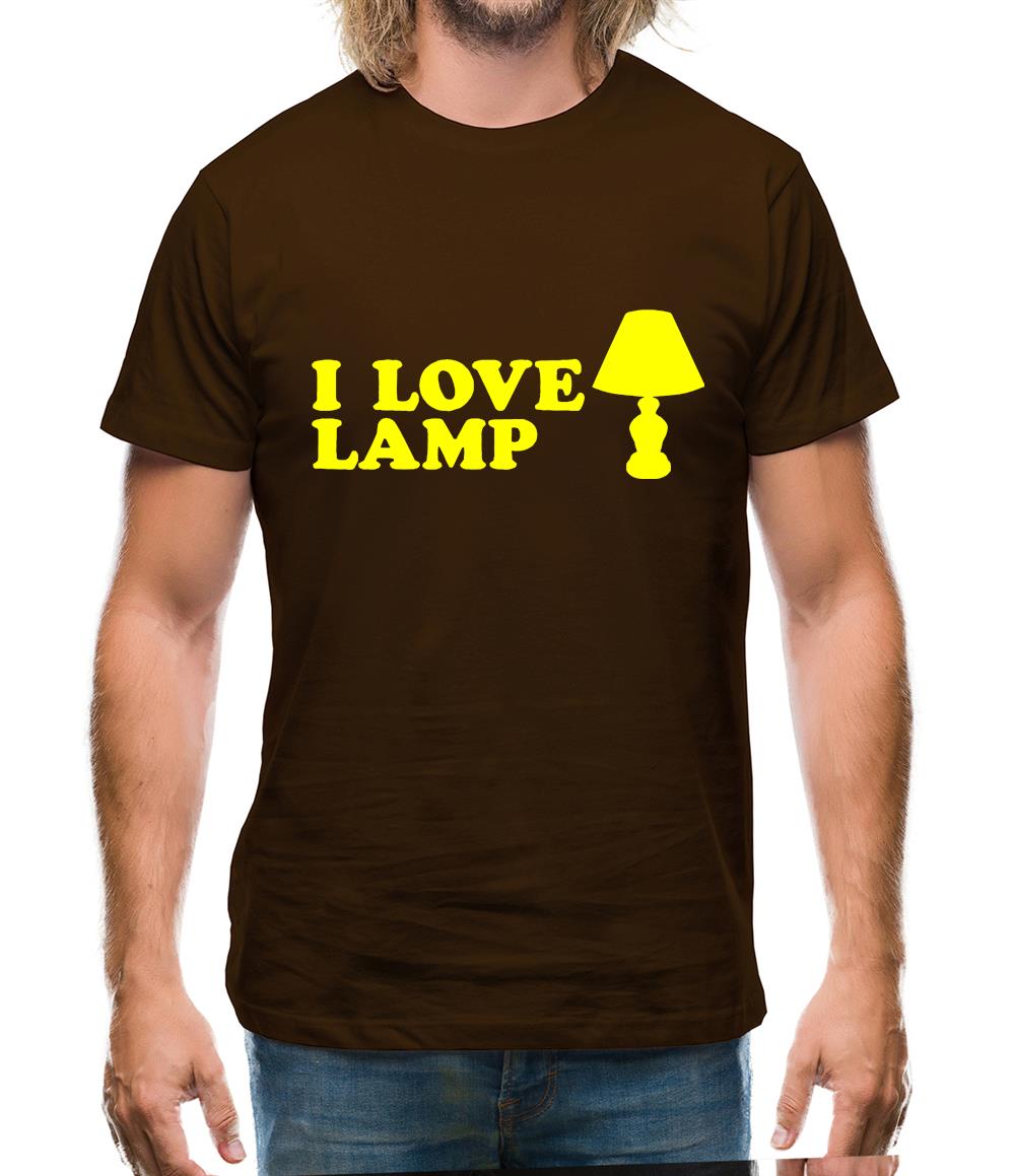 I Love Lamp Mens T-Shirt