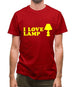 I Love Lamp Mens T-Shirt