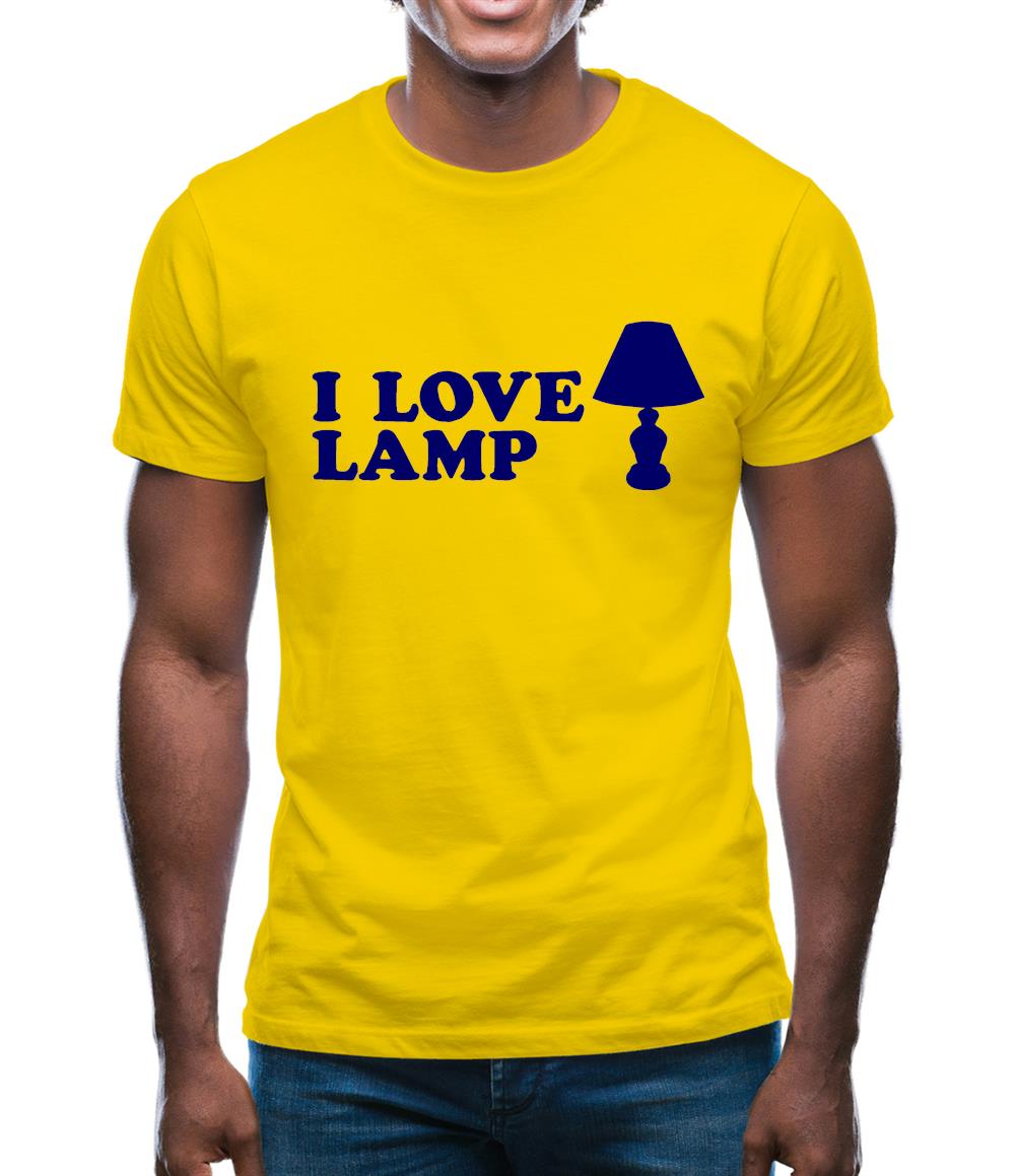 I Love Lamp Mens T-Shirt