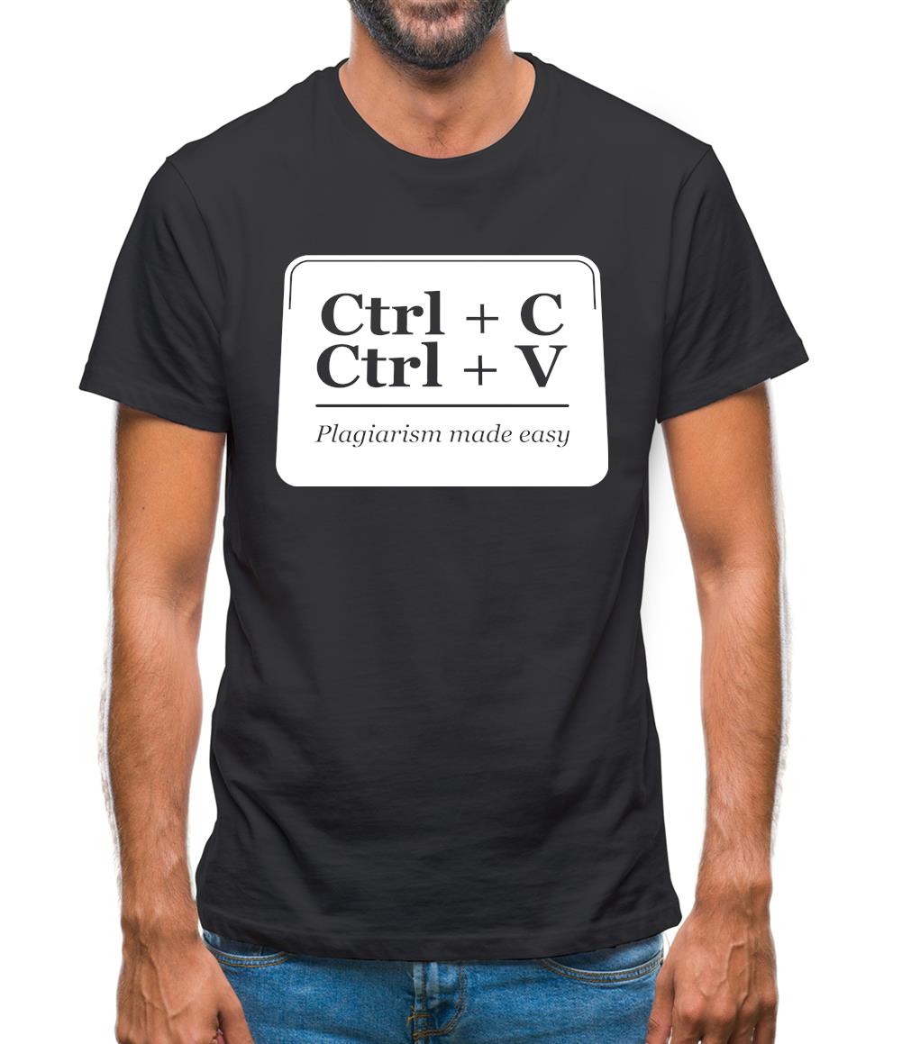 Plagiarism Made Easy Mens T-Shirt