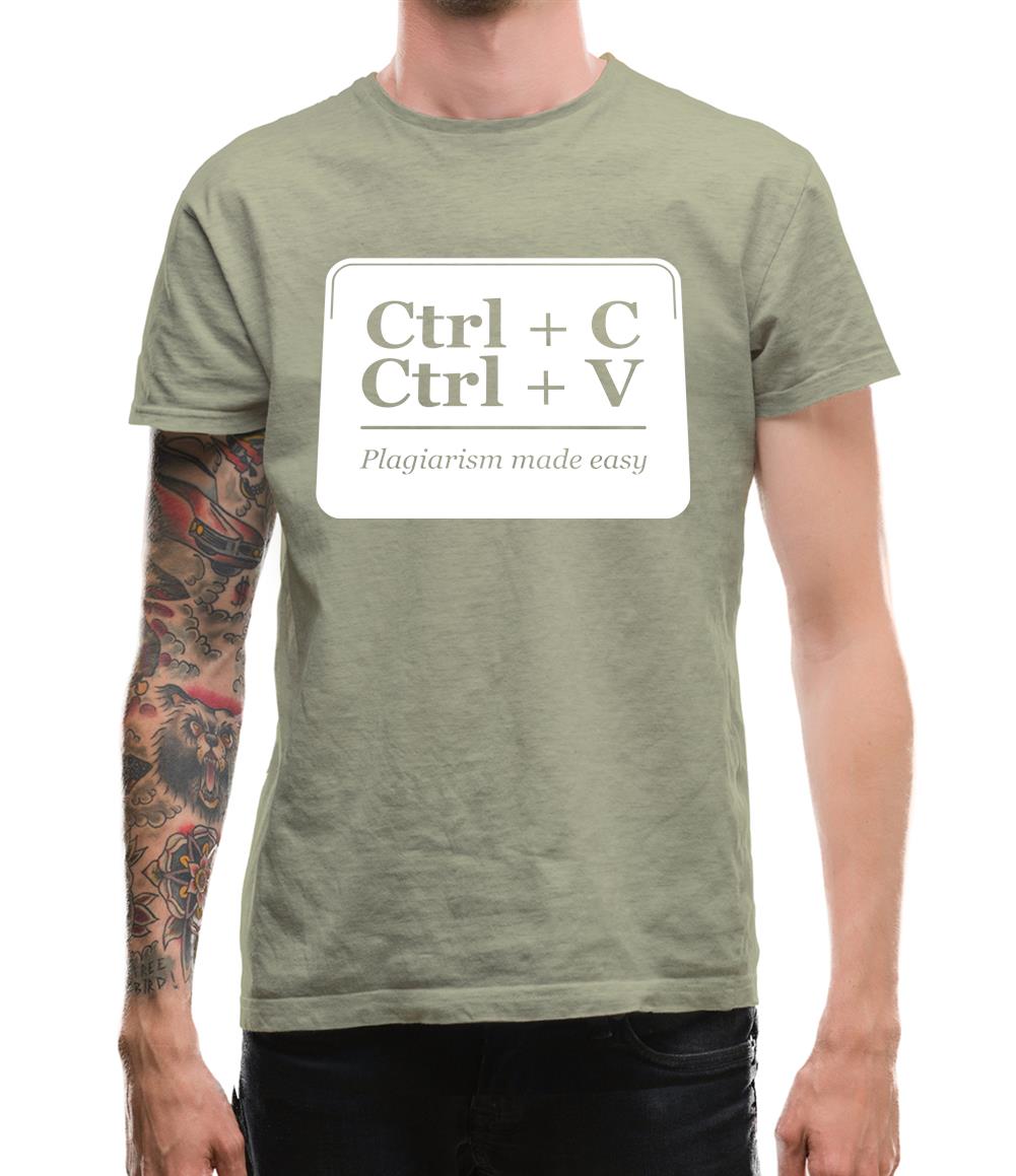 Plagiarism Made Easy Mens T-Shirt