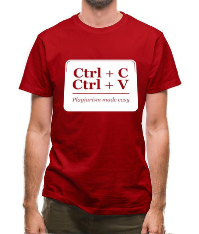 Plagiarism Made Easy Mens T-Shirt