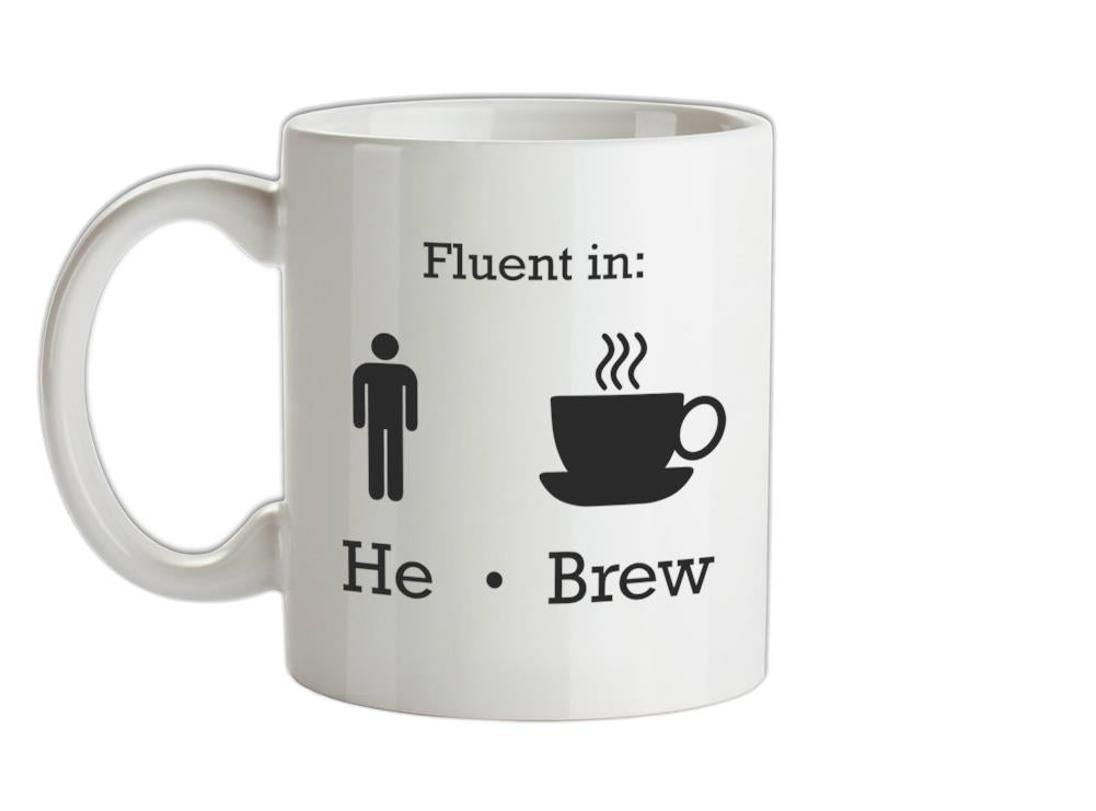 Fluent In He Brew Ceramic Mug