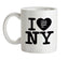 I Have Never Been To NY Ceramic Mug