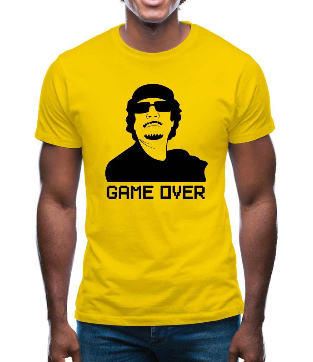 Game Over Gaddafi Mens T-Shirt