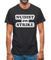 Nudist On Strike Mens T-Shirt