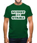 Nudist On Strike Mens T-Shirt