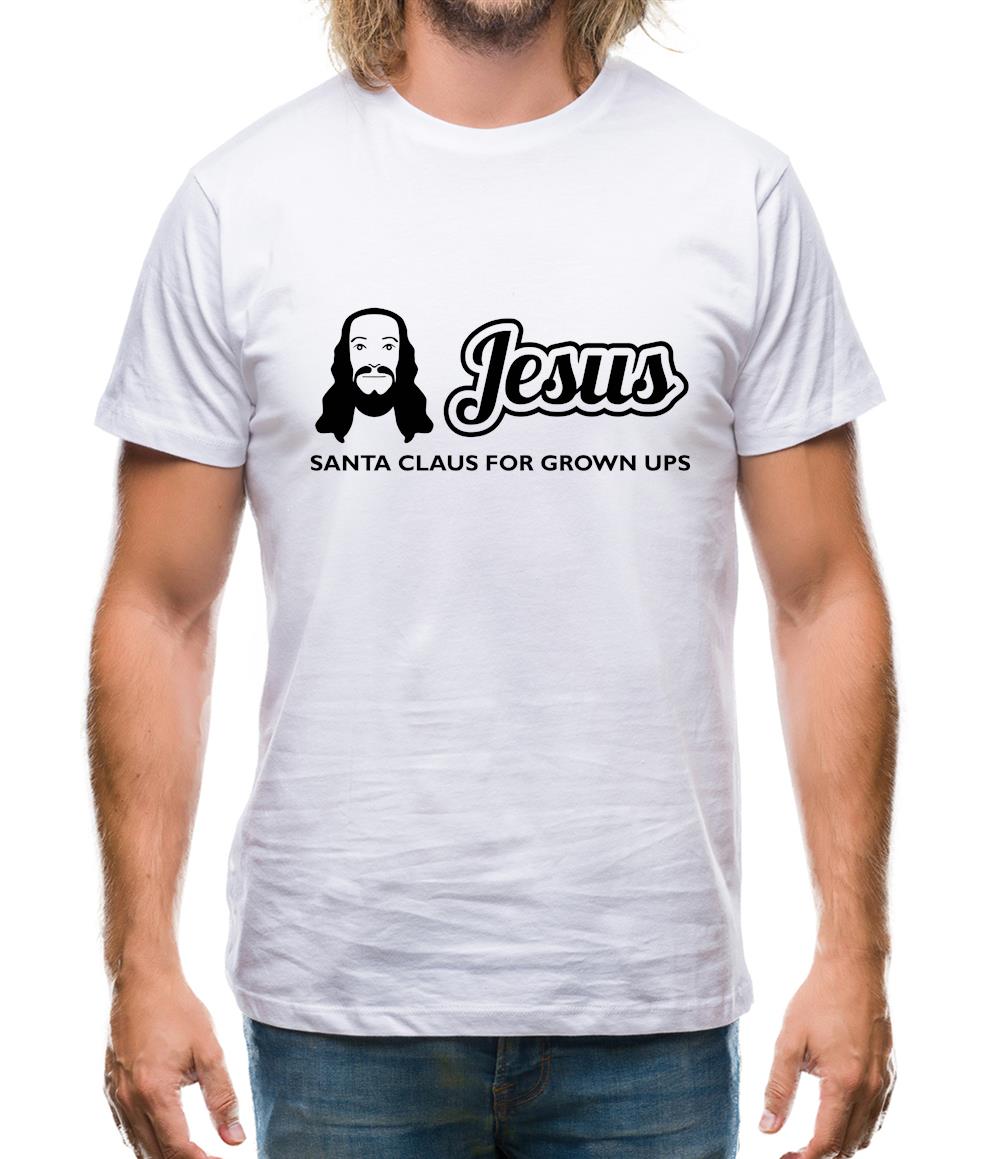 Jesus Santa Claus For Grown Ups Mens T-Shirt