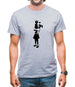 Banksy Girl With Bomb Mens T-Shirt