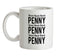 Knock Knock Knock Penny Ceramic Mug