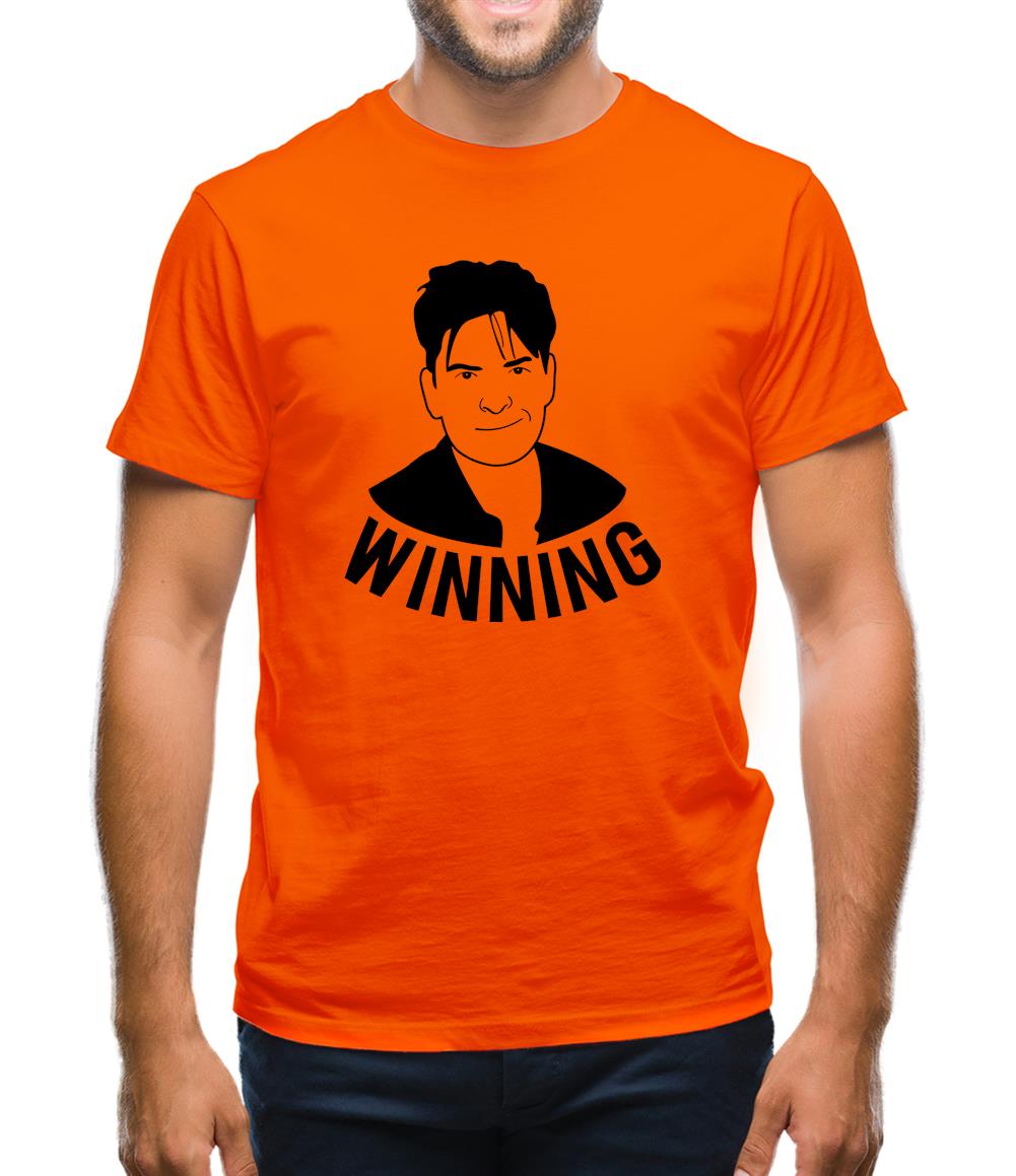 Winning Charlie Sheen Mens T-Shirt