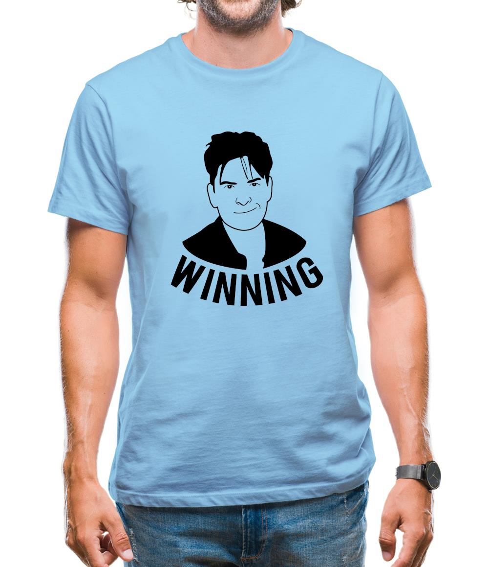 Winning Charlie Sheen Mens T-Shirt