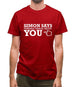 Simon says terrible things about you Mens T-Shirt