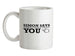 Simon says terrible things about you Ceramic Mug