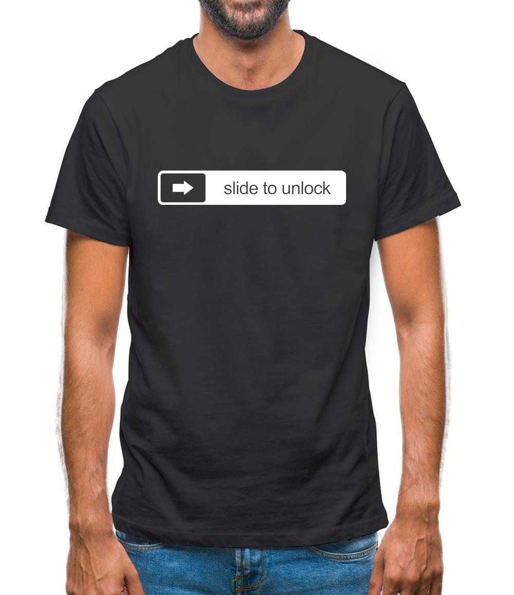 Slide To Unlock Mens T-Shirt