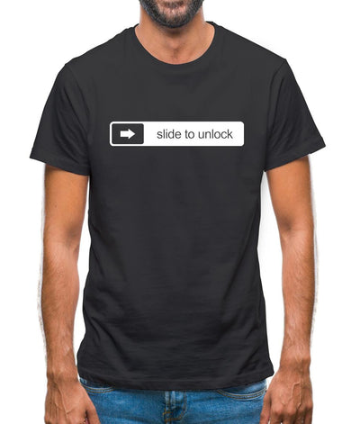 Slide To Unlock Mens T-Shirt