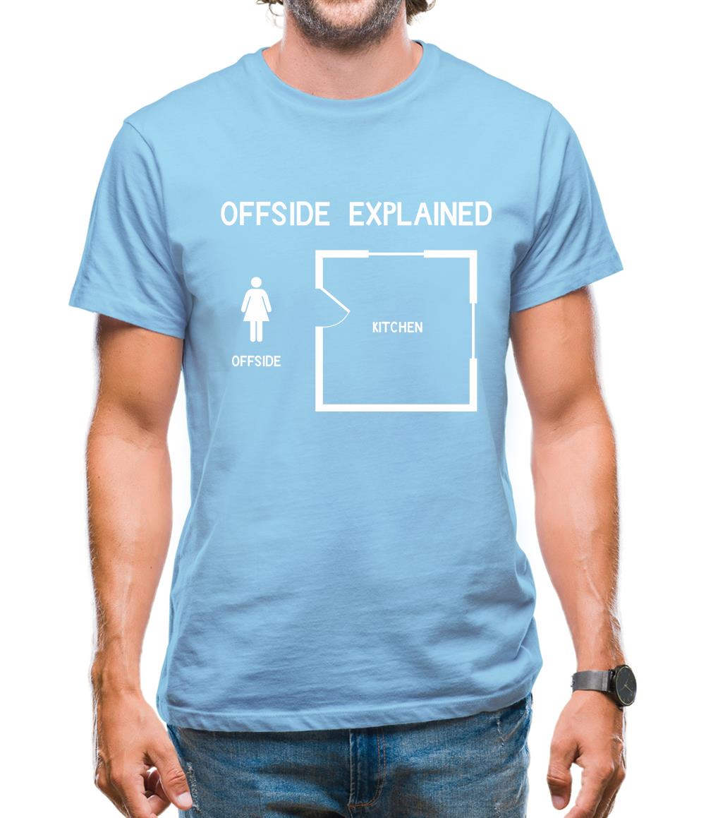 Offside Explained Mens T-Shirt