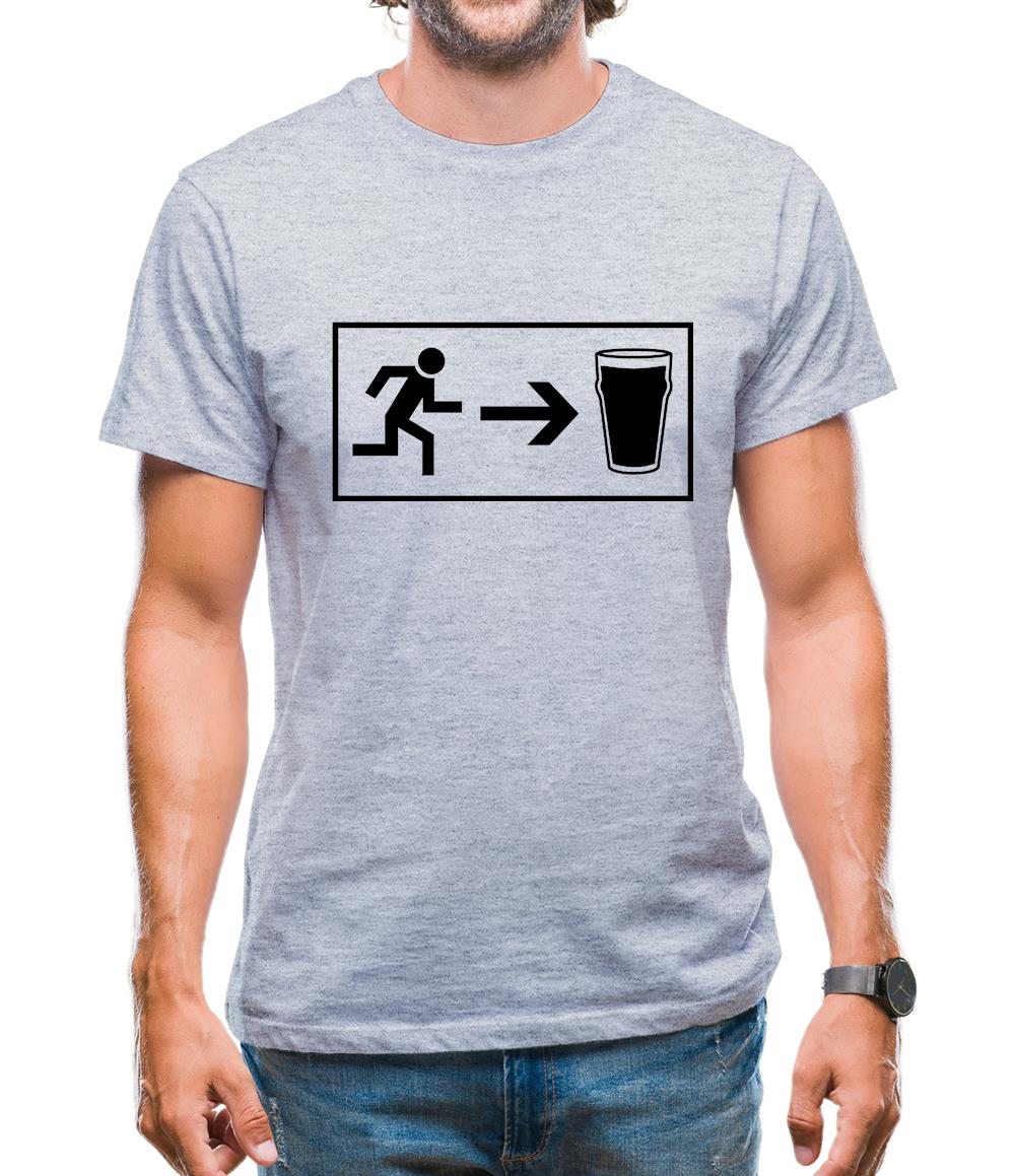 Beer Exit Mens T-Shirt