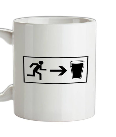 Beer Exit Ceramic Mug